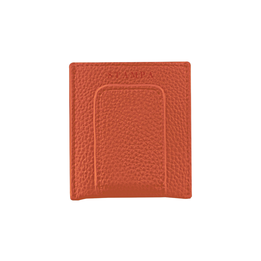 Orange Money Clip Card Holder