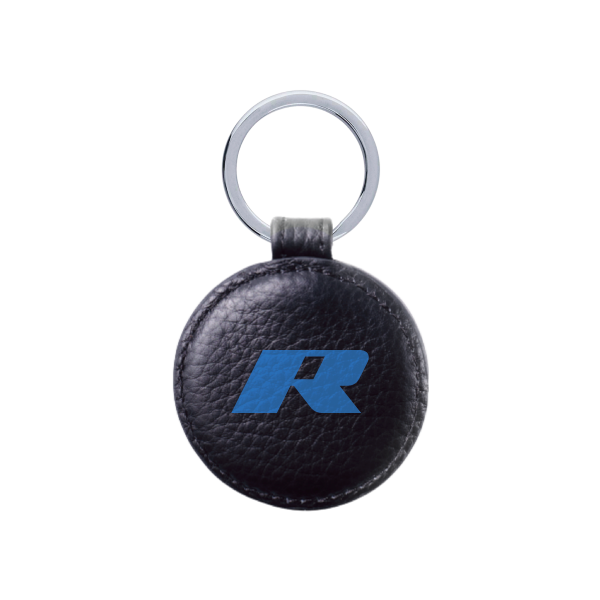 ROUND LEATHER KEY RING