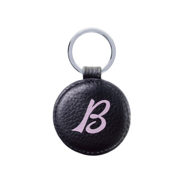 ROUND LEATHER KEY RING