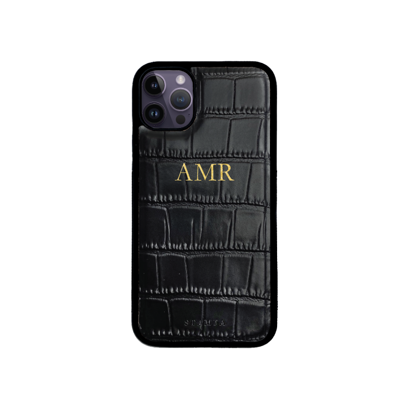 iPhone 14 Pro Max Croc Classic Monogram iPhone 14 Pro Max Croc Classic Monogram
