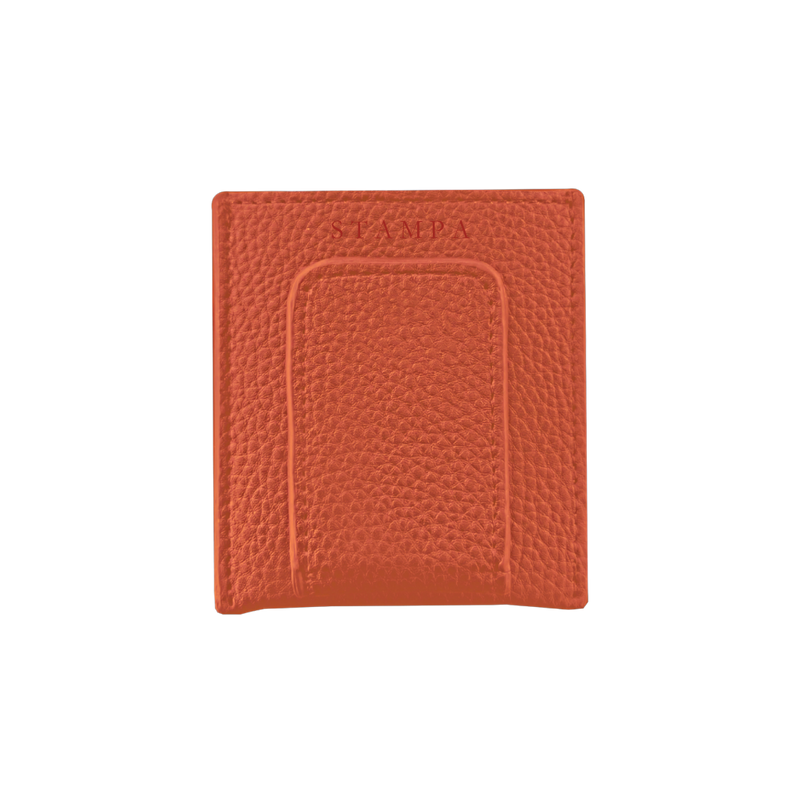 Orange Money Clip Card Holder