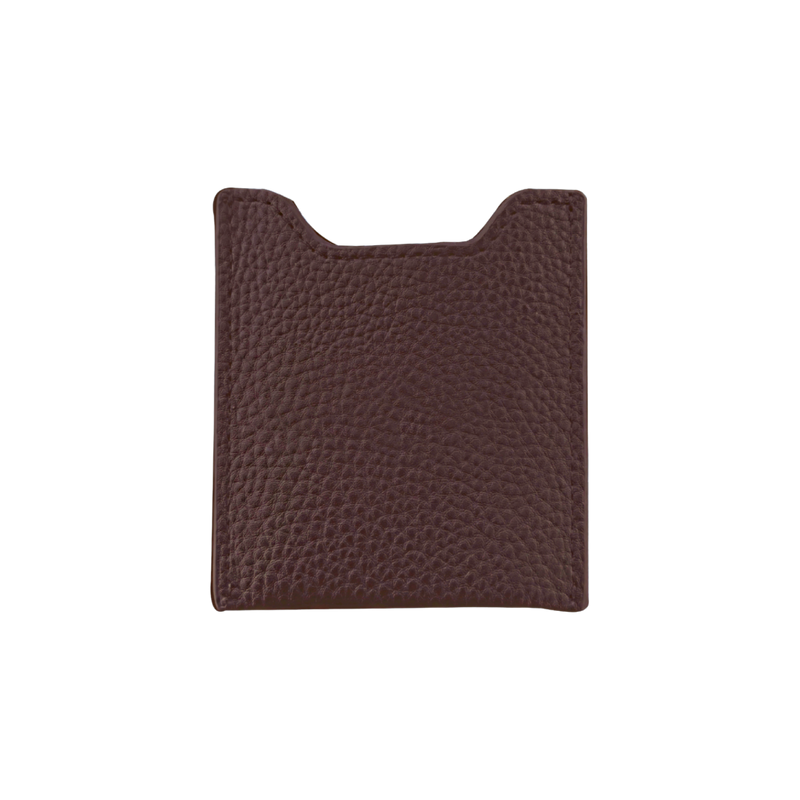 Dark Brown Money Clip Card Holder