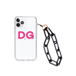 BLACK LINK PHONE STRAP