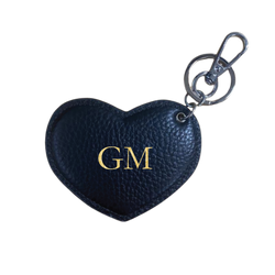 Heart Key Ring Black