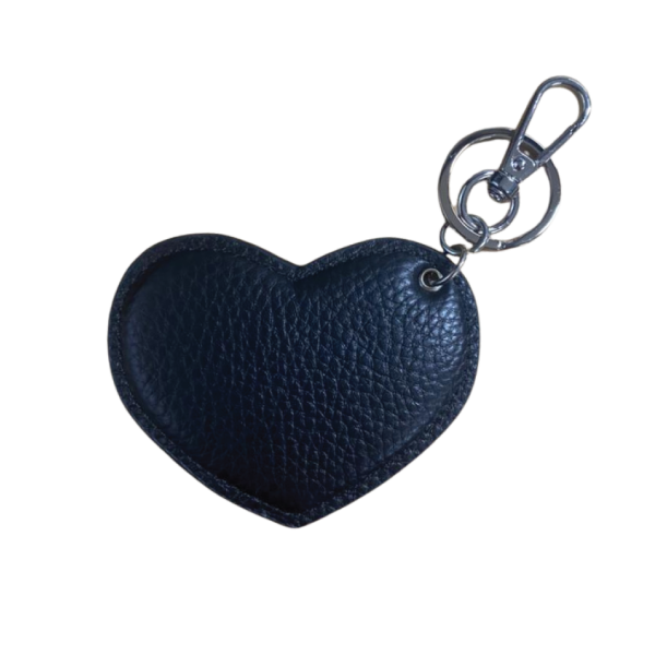 Heart Key Ring Black