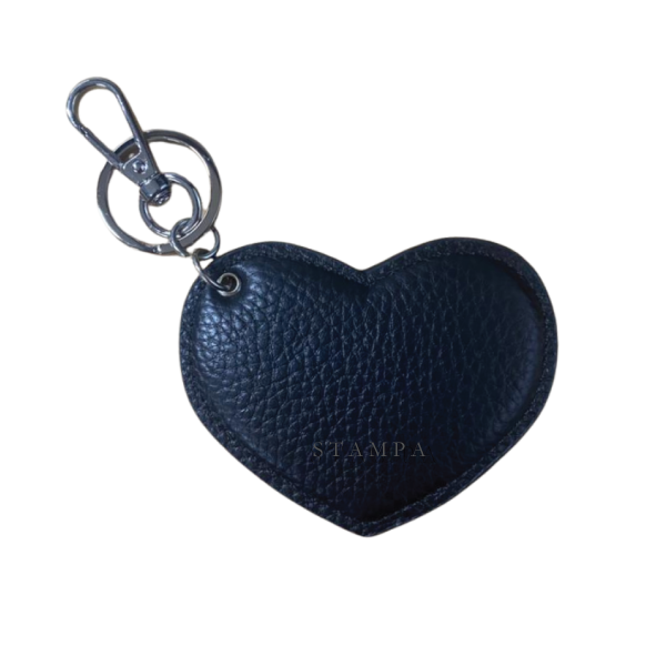Heart Key Ring Black