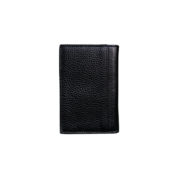 Black Grained Vertical Bi-fold