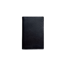 Black Grained Vertical Bi-fold