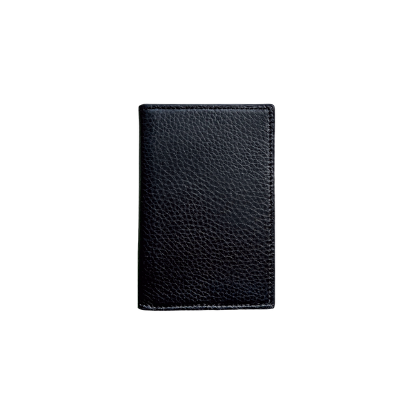 Black Grained Vertical Bi-fold